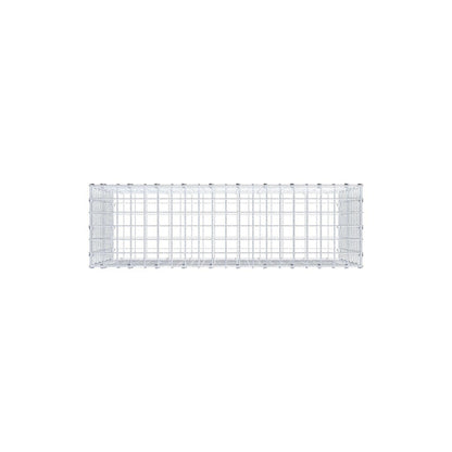 Gabião 100 cm x 60 cm x 30 cm (C x A x P), malhagem 5 x 5 cm, anel espiral