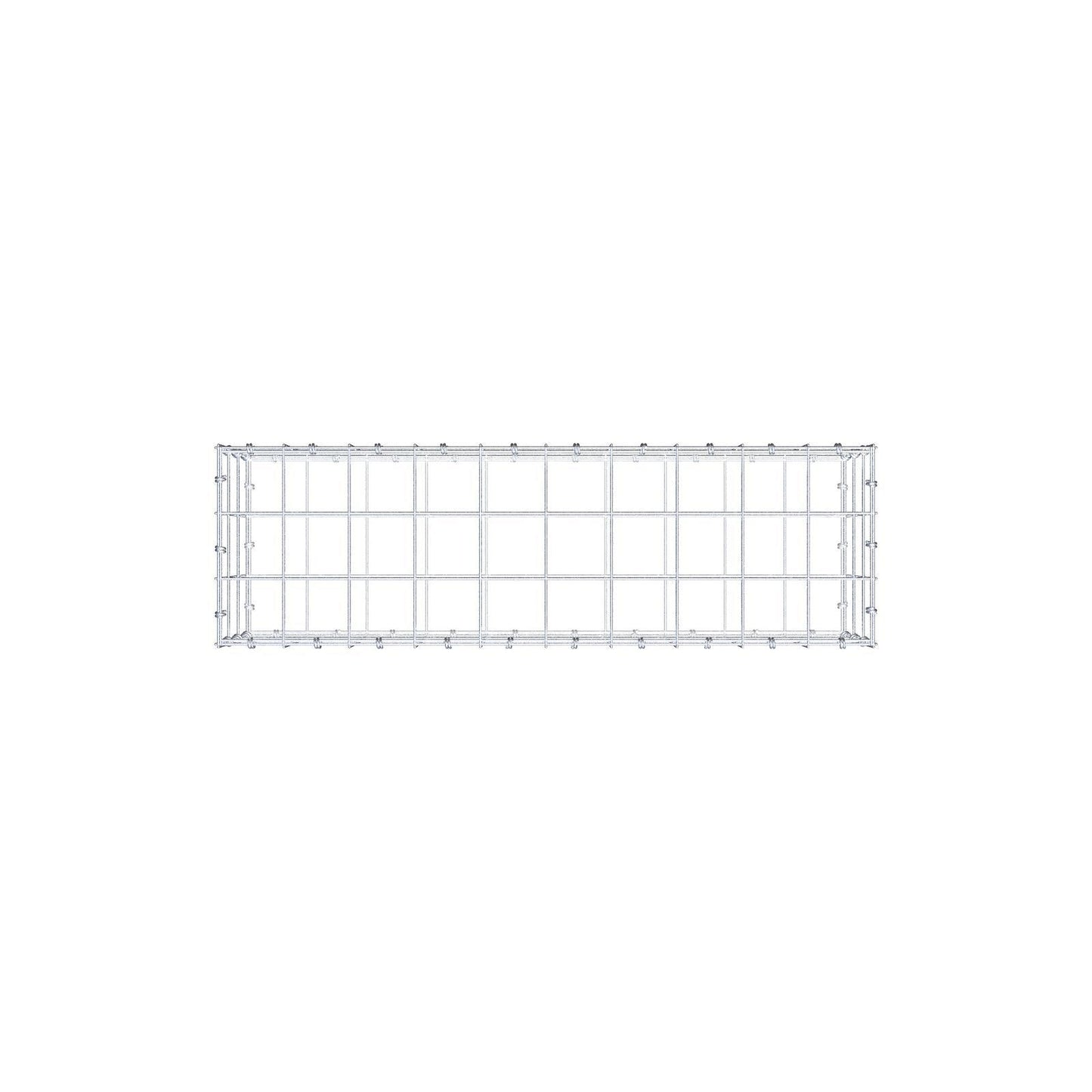 Gabion 100 cm x 30 cm x 30 cm (L x H x D), maskestørrelse 10 x 10 cm, spiralring
