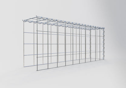 Extra gabion typ 4 100 cm x 40 cm x 20 cm (L x H x D), maskstorlek 10 cm x 10 cm, spiral
