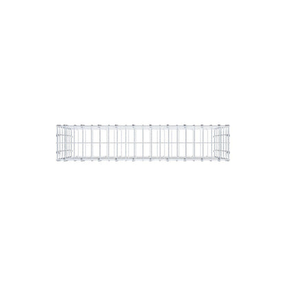 Gabion 100 cm x 60 cm x 20 cm (L x H x D), maskstorlek 5 x 10 cm, spiralring