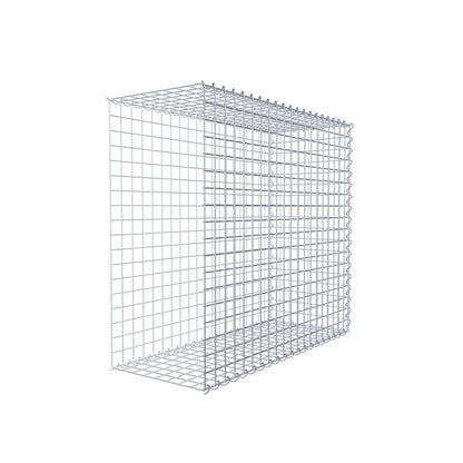 Opvokset gabion type 2 100 cm x 90 cm x 40 cm (L x H x D), maskestørrelse 5 cm x 5 cm, spiral