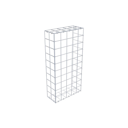 Mounted gabion type 2 100 cm x 20 cm x 50 cm (L x H x D), mesh size 10 cm x 10 cm, C-ring