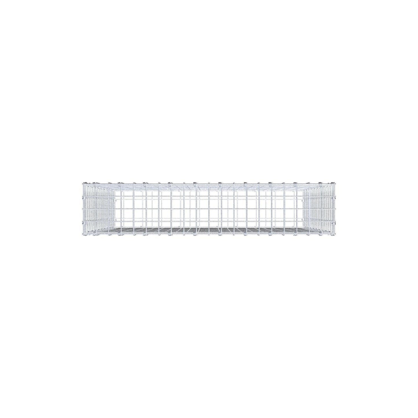 Gabbione 100 cm x 100 cm x 20 cm (L x H x P), maglia 5 x 5 cm, anello a spirale