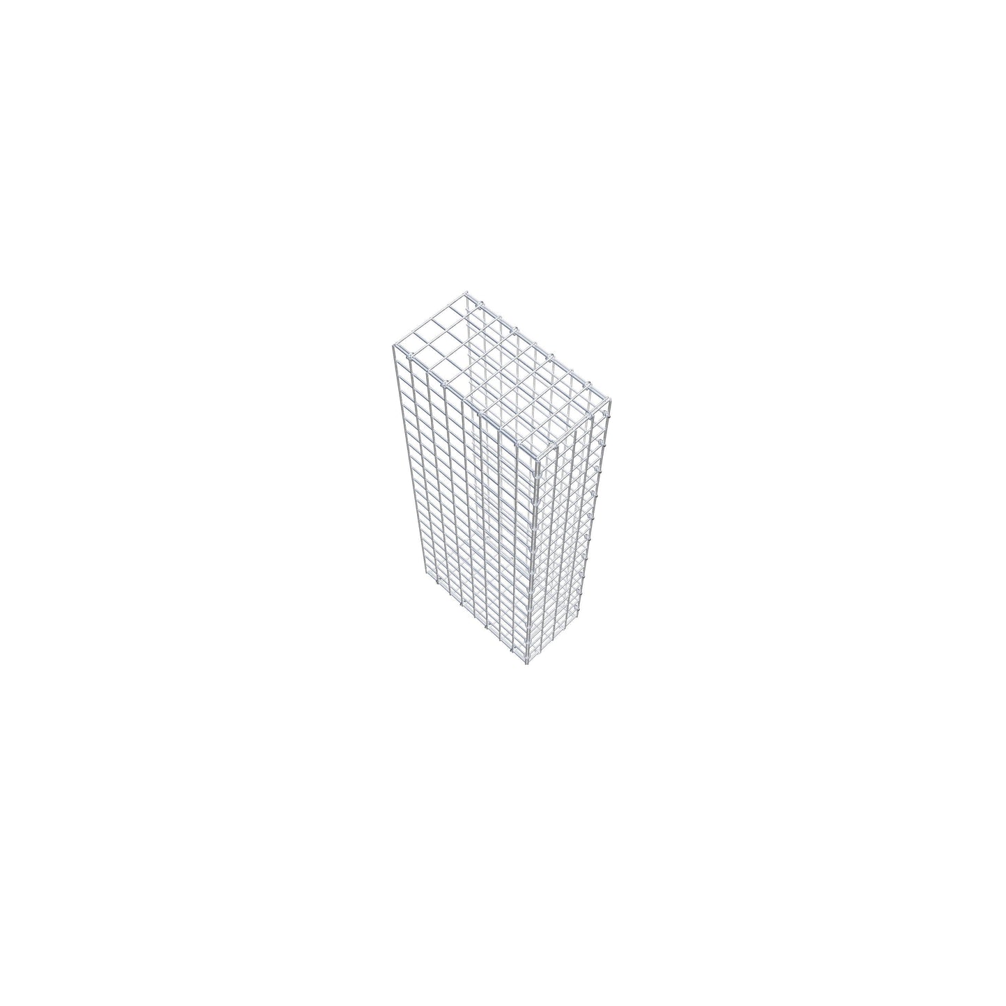 Gabbione aggiuntivo di tipo 2 100 cm x 40 cm x 20 cm (L x H x P), maglia 5 cm x 5 cm, anello a C