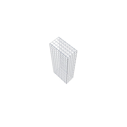 Gabbione aggiuntivo di tipo 2 100 cm x 40 cm x 20 cm (L x H x P), maglia 5 cm x 5 cm, anello a C