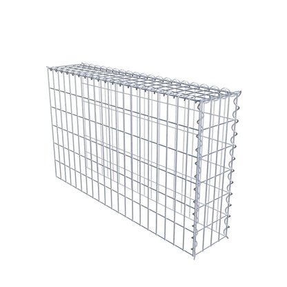 Gabion rapporté type 4 100 cm x 60 cm x 20 cm (L x H x P), mailles 5 cm x 10 cm, spirale