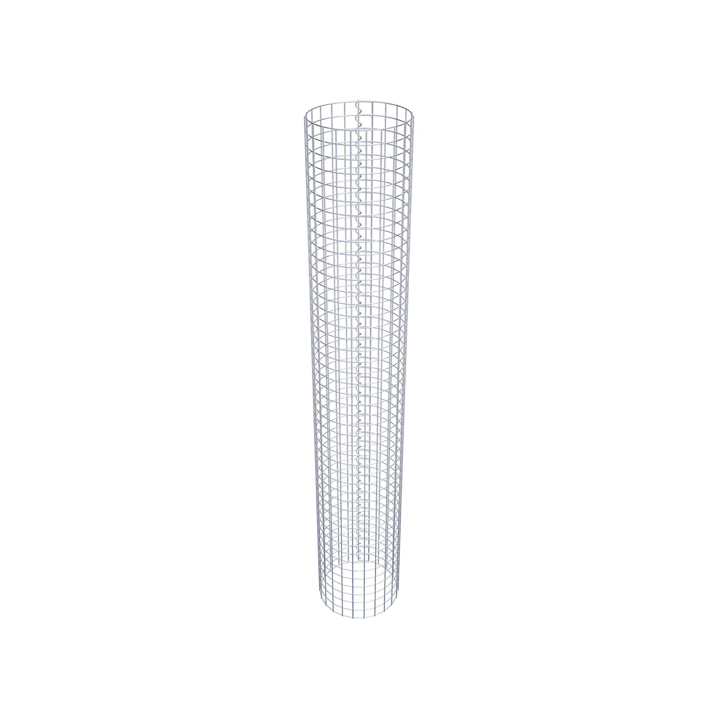 Columna de gaviones redonda 37 cm de diámetro, 230 cm de altura, malla 5 cm x 5 cm