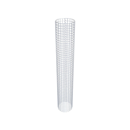 Columna de gaviones redonda 37 cm de diámetro, 230 cm de altura, malla 5 cm x 5 cm
