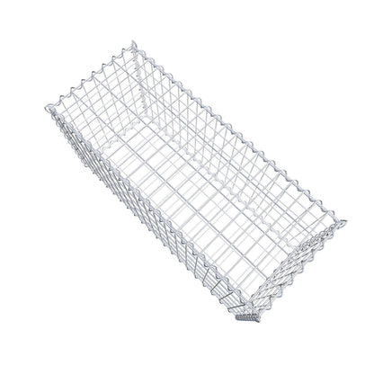 Gabião 100 cm x 50 cm x 40 cm (C x A x P), malhagem 5 cm x 10 cm, espiral