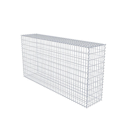 Gabbione 200 cm x 100 cm x 40 cm (L x H x P), maglia 5 cm x 10 cm, spirale