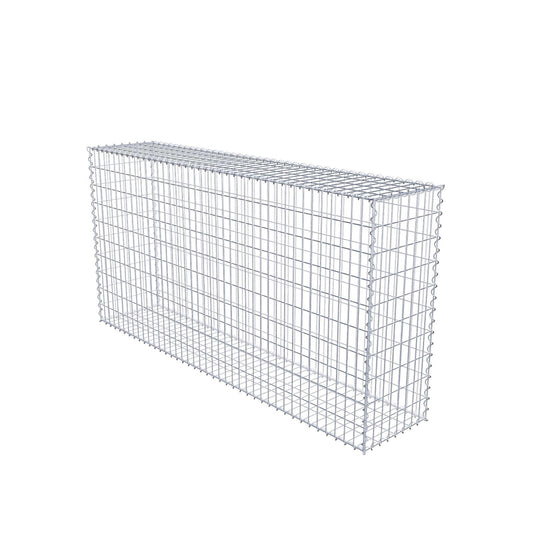 Gabion 200 cm x 100 cm x 40 cm (L x H x D), mesh size 5 cm x 10 cm, spiral