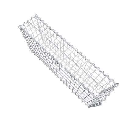 Gabion 100 cm x 50 cm x 20 cm (L x H x D), maskstorlek 5 cm x 10 cm, spiral
