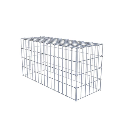 Fourche rapportée type 3 80 cm x 40 cm x 30 cm (L x H x P), mailles 5 cm x 10 cm, anneau C