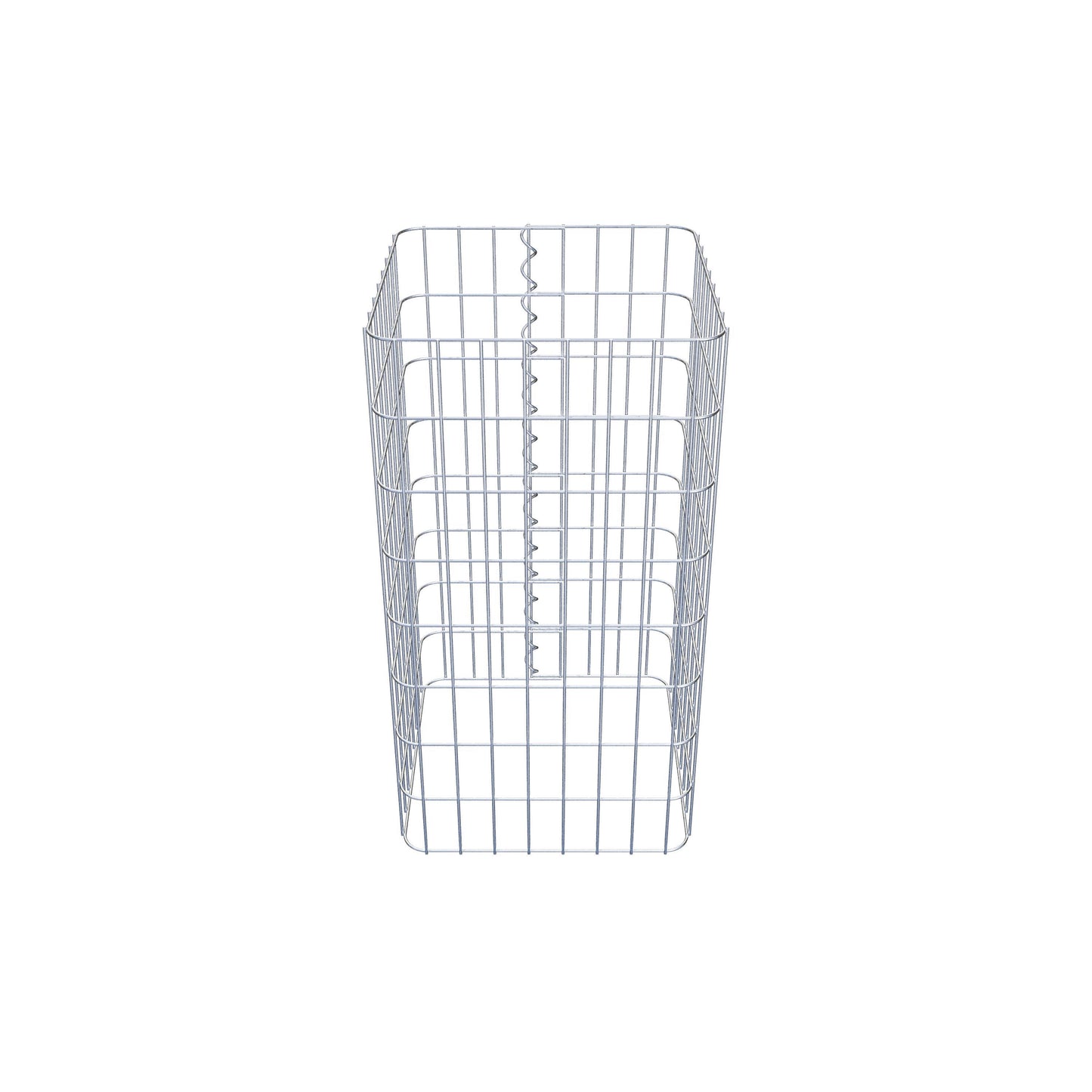 Gabionpelare, kantig 42 cm x 42 cm, 80 cm hög, MW 5 cm x 10 cm