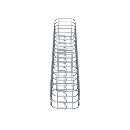 Gabionpelare fyrkant 17 cm x 17 cm, 80 cm hög, MW 5 cm x 5 cm