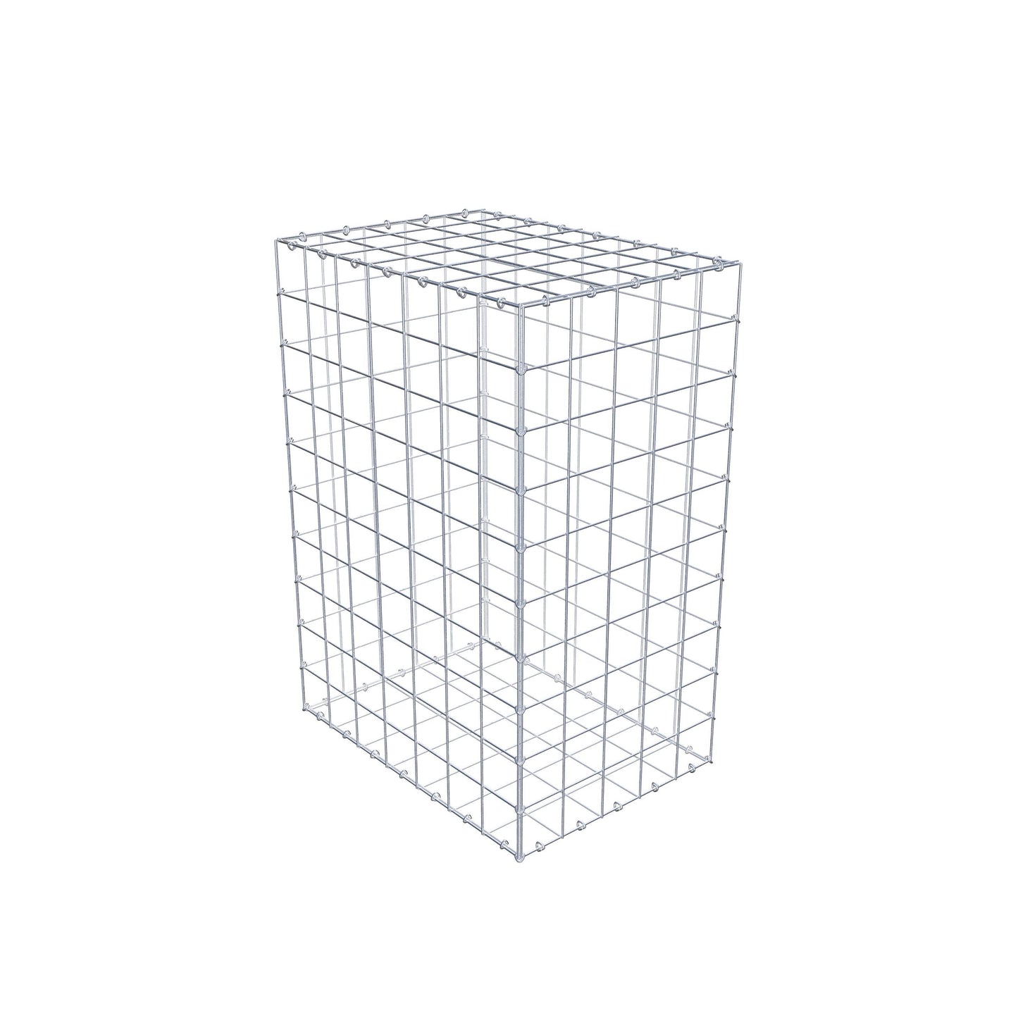Gabion 100 cm x 70 cm x 50 cm (L x H x P), mailles 10 cm x 10 cm, anneau en C