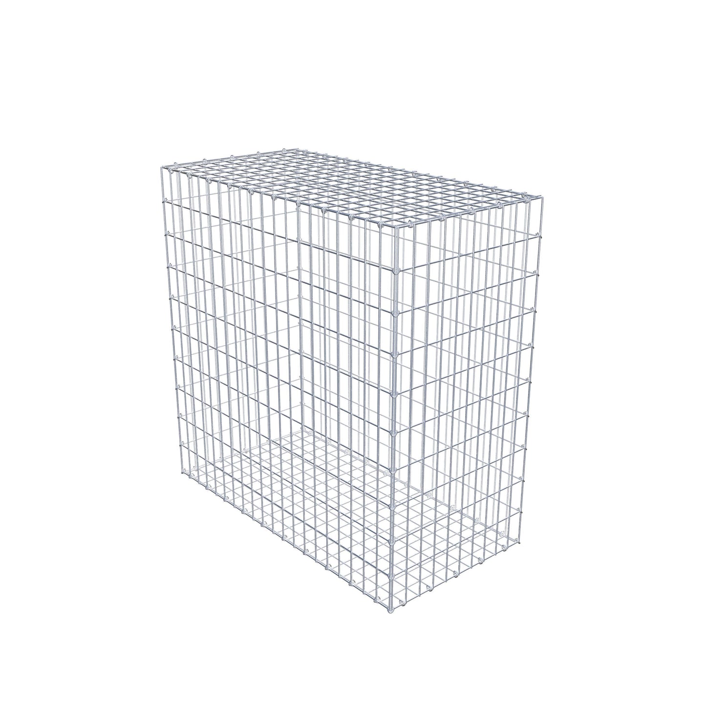 Gabion 100 cm x 100 cm x 50 cm (L x H x D), maskestørrelse 5 cm x 10 cm, C-ring