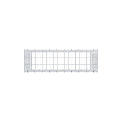 Gabion 100 cm x 70 cm x 30 cm (L x H x D), maskstorlek 5 x 10 cm, spiralring