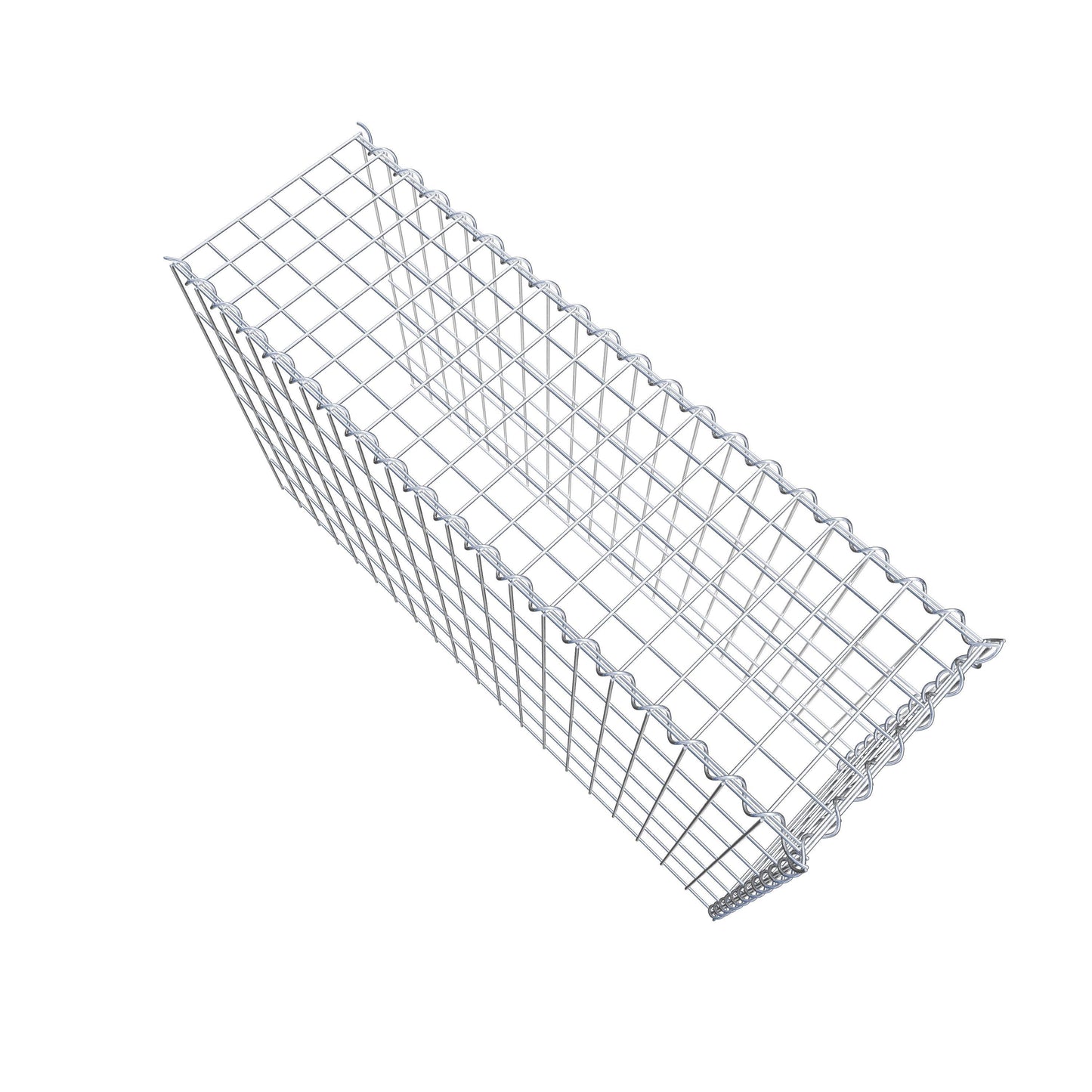 Gabbione aggiuntivo tipo 4 100 cm x 60 cm x 30 cm (L x H x P), dimensione maglia 5 cm x 10 cm, a spirale