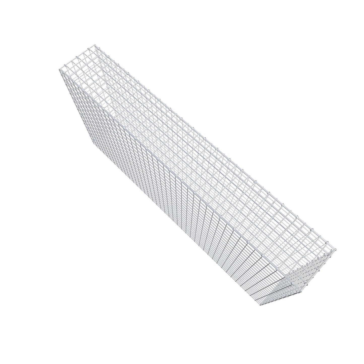 Monteret gabion type 3 200 cm x 100 cm x 30 cm (L x H x D), maskestørrelse 5 cm x 5 cm, C-ring
