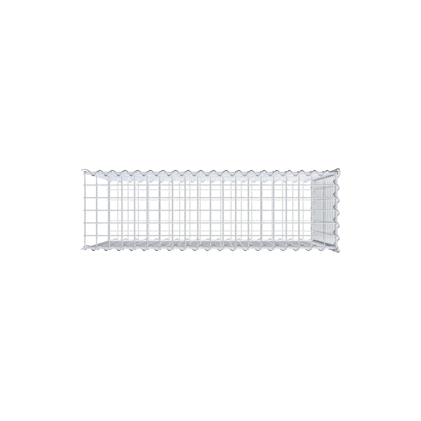 Gavión adulto tipo 2 100 cm x 70 cm x 30 cm (largo x alto x profundidad), tamaño de malla 5 cm x 5 cm, espiral
