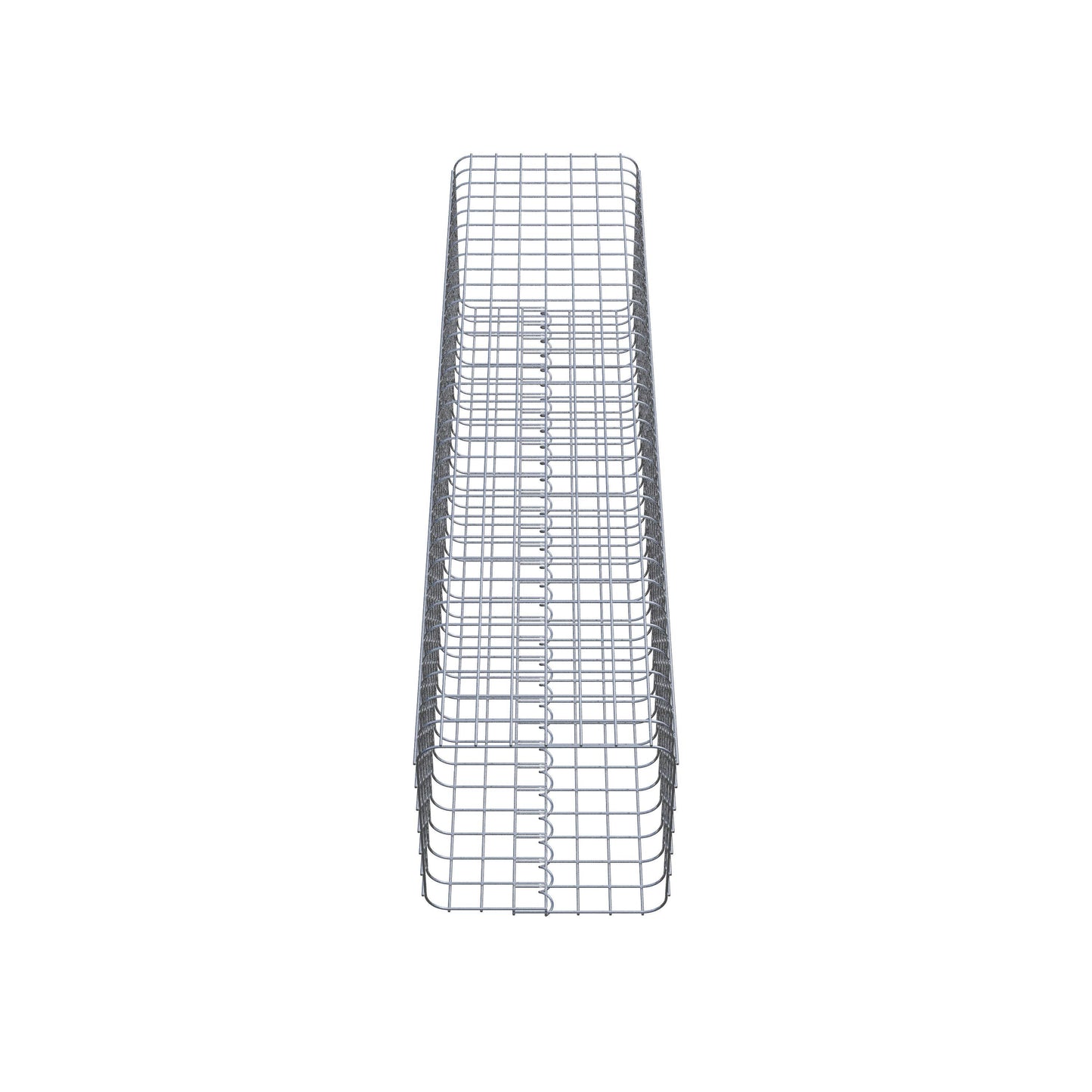 Columna de gaviones angular 37 cm x 37 cm, 160 cm de altura, MW 5 cm x 5 cm