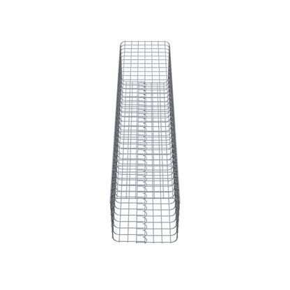 Columna de gaviones angular 37 cm x 37 cm, 160 cm de altura, MW 5 cm x 5 cm