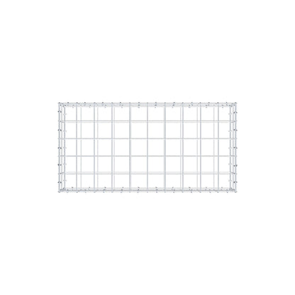 Gabbione 100 cm x 20 cm x 50 cm (L x H x P), maglia 10 cm x 10 cm, anello a C