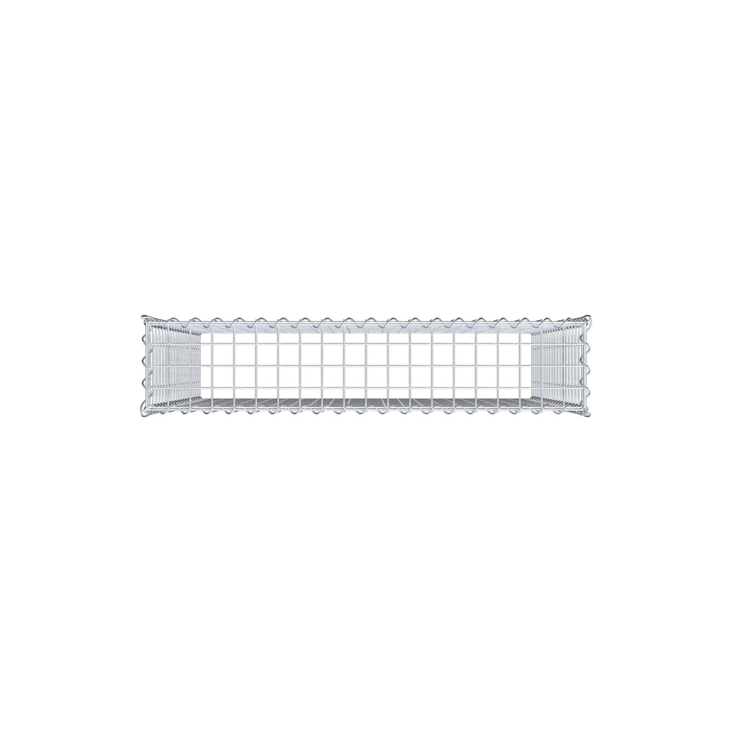 Gabion rapporté type 3 100 cm x 100 cm x 20 cm (L x H x P), mailles 5 cm x 5 cm, spirale