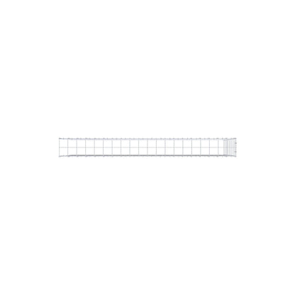 Fourche rapportée type 4 200 cm x 100 cm x 20 cm (L x H x P), mailles 10 cm x 10 cm, anneau en C