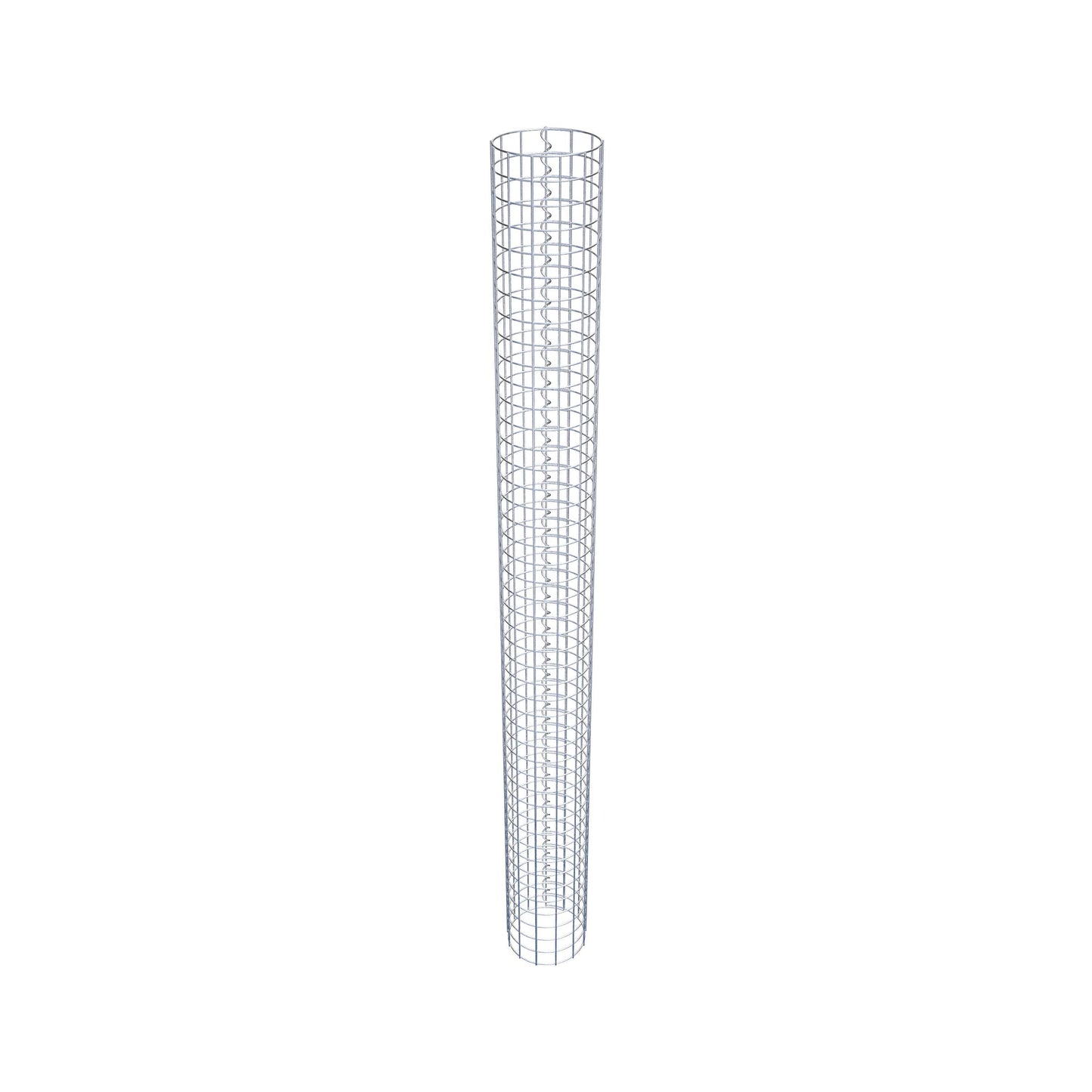 Colonne de gabion ronde 22 cm de diamètre, 230 cm de hauteur, maille 5 cm x 5 cm