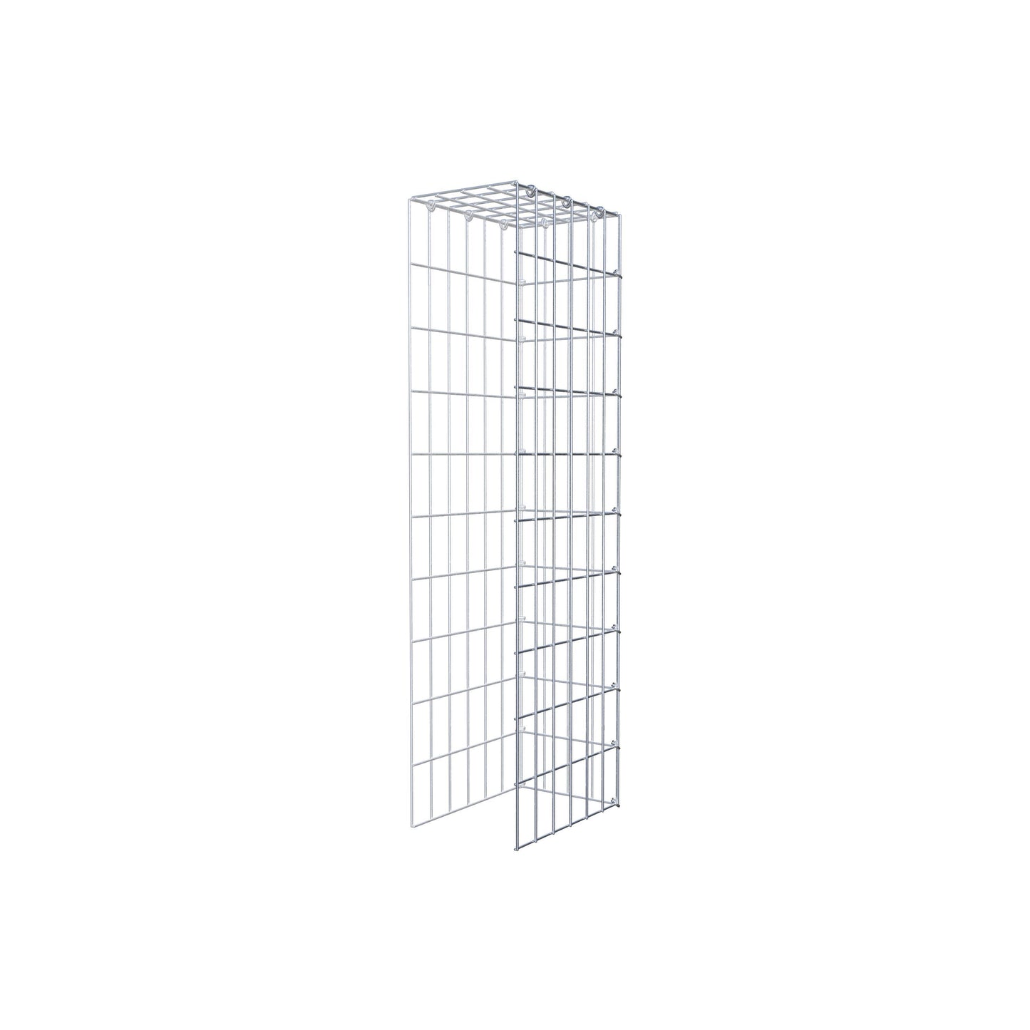 Gabião Tipo 4 100 cm x 30 cm x 20 cm (C x A x P), malhagem 5 cm x 10 cm, anel C
