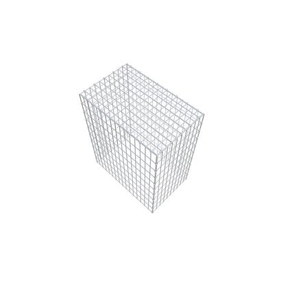 Typ 3 påbyggnadsgabion 100 cm x 80 cm x 50 cm (L x H x D), maskstorlek 5 cm x 10 cm, C-ring