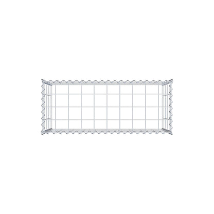 Opvokset gabion type 3 100 cm x 50 cm x 40 cm (L x H x D), maskestørrelse 10 cm x 10 cm, spiral