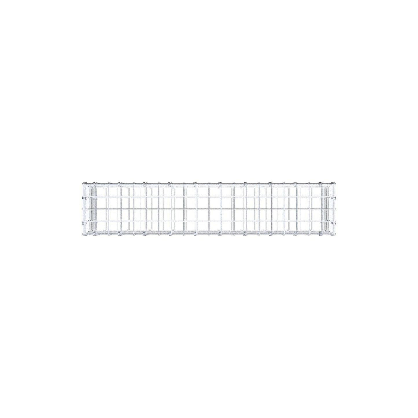 Gabbione 100 cm x 30 cm x 20 cm (L x H x P), maglia 5 x 5 cm, anello a spirale
