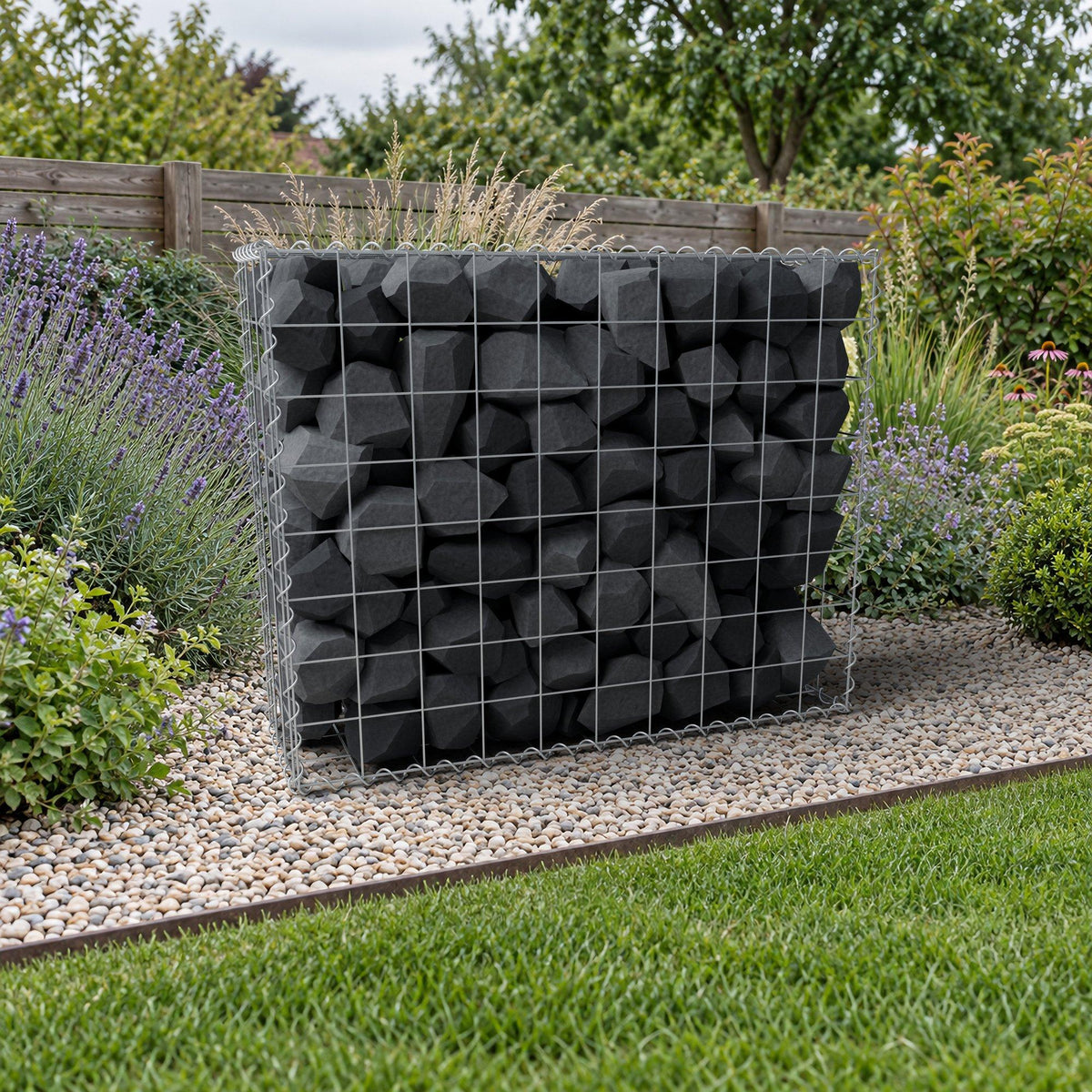Gabion 100 cm x 80 cm x 30 cm (L x H x P), mailles 10 cm x 10 cm, spirale