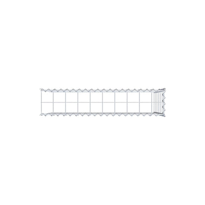 Gabion rapporté type 4 100 cm x 60 cm x 20 cm (L x H x P), mailles 10 cm x 10 cm, spirale