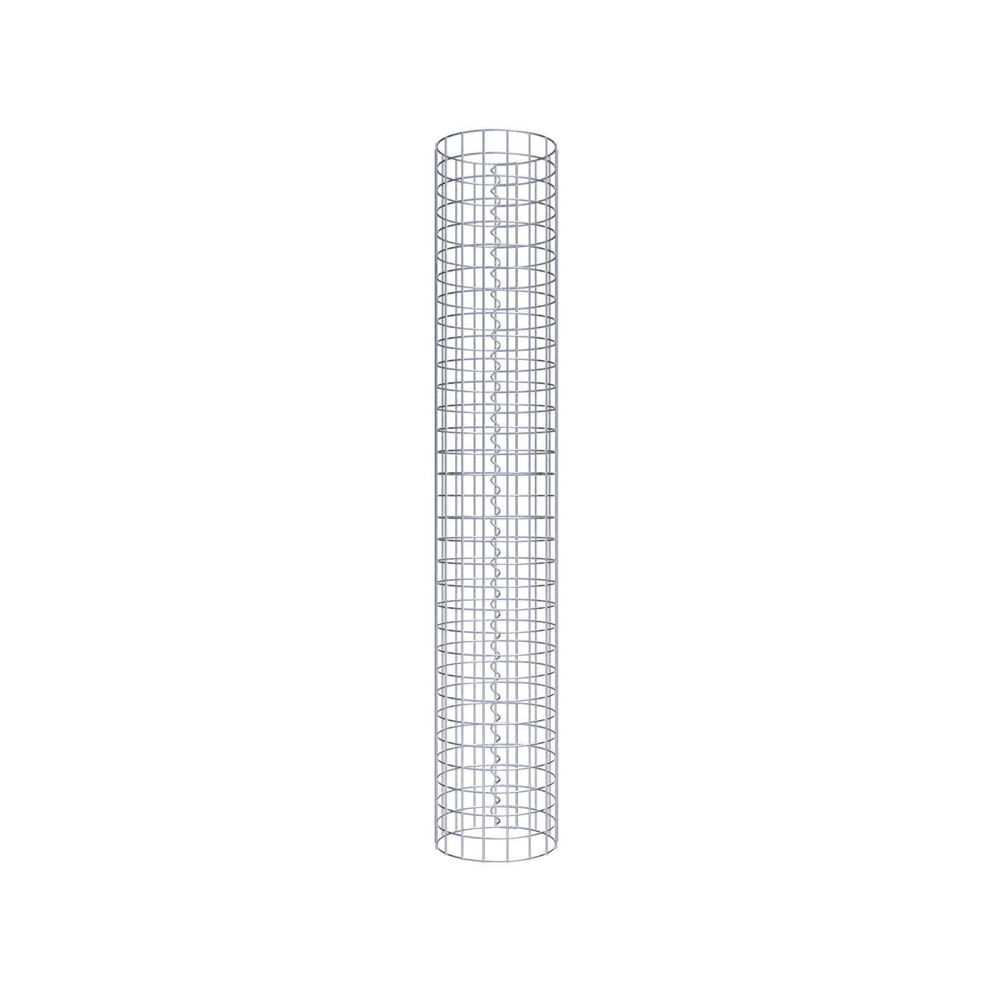 Columna de gaviones redonda 27 cm de diámetro, 160 cm de altura, malla 5 cm x 5 cm