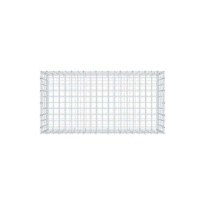 Gabion 100 cm x 40 cm x 50 cm (L x H x D), maskestørrelse 5 cm x 10 cm, C-ring