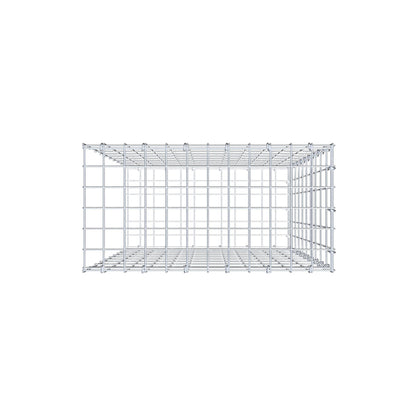 Fourche rapportée type 2 100 cm x 60 cm x 30 cm, mailles 5 cm x 10 cm, anneau en C