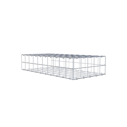 Mounted gabion type 2 100 cm x 20 cm x 50 cm (L x H x D), mesh size 10 cm x 10 cm, C-ring