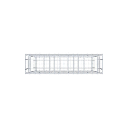 Gabion 100 cm x 80 cm x 20 cm (L x H x P), mailles 5 cm x 10 cm, anneau en C