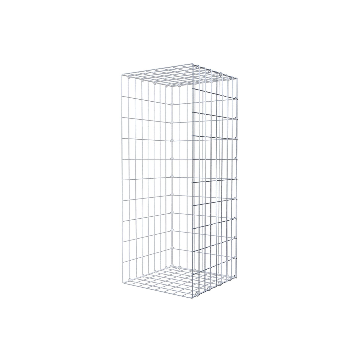 Fourche rapportée type 2 100 cm x 40 cm x 40 cm, mailles 5 cm x 10 cm, anneau en C