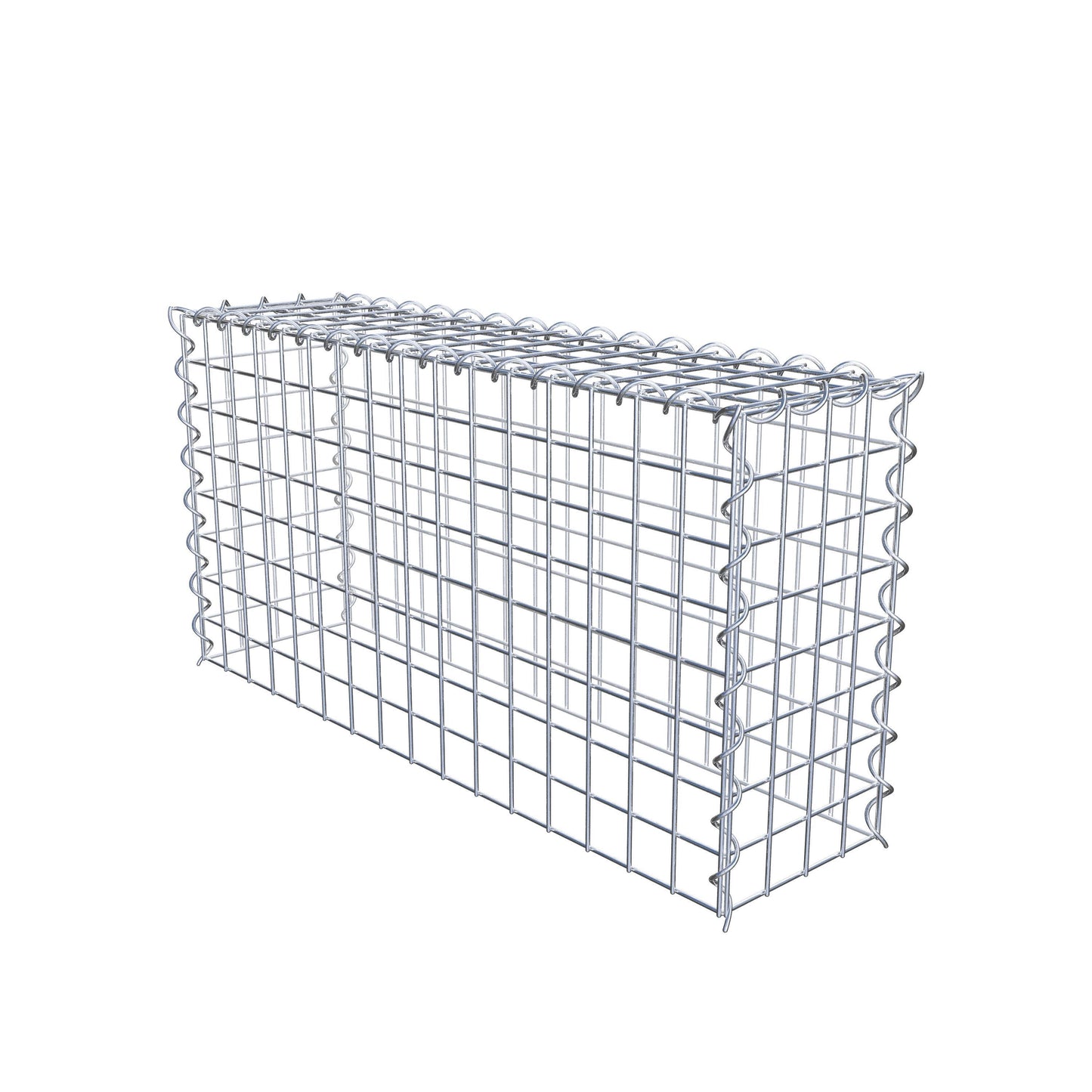 Anbaugabione Typ 3 80 cm x 40 cm x 20 cm (L x H x T), Maschenweite 5 cm x 5 cm, Spirale