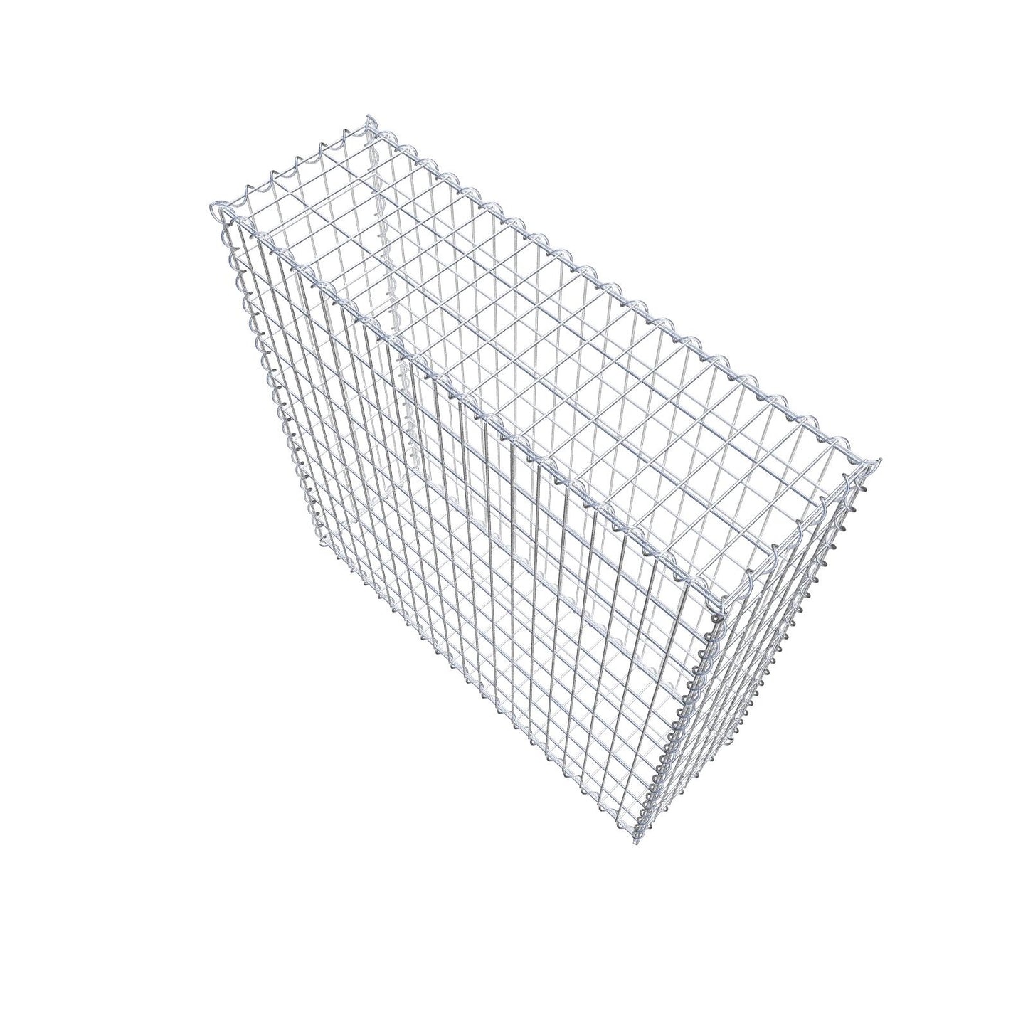 Schanskorf 100 cm x 100 cm x 30 cm (L x H x D), maaswijdte 5 cm x 10 cm, spiraal
