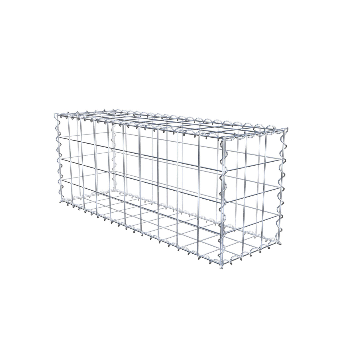 Gabion 100 cm x 40 cm x 30 cm (L x H x P), mailles 10 cm x 10 cm, spirale