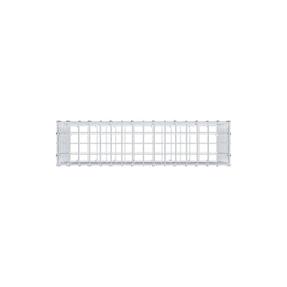 Gabion 80 cm x 40 cm x 20 cm (L x H x D), mesh size 5 cm x 5 cm, C-ring