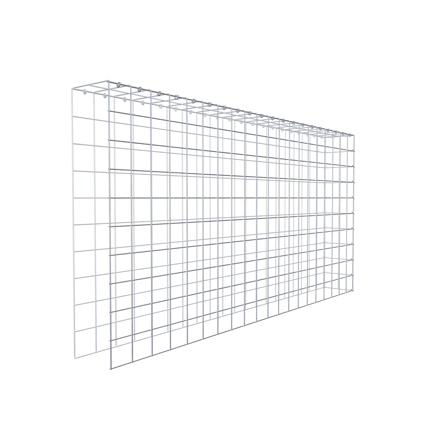 Fourche rapportée type 4 200 cm x 100 cm x 20 cm (L x H x P), mailles 10 cm x 10 cm, anneau en C