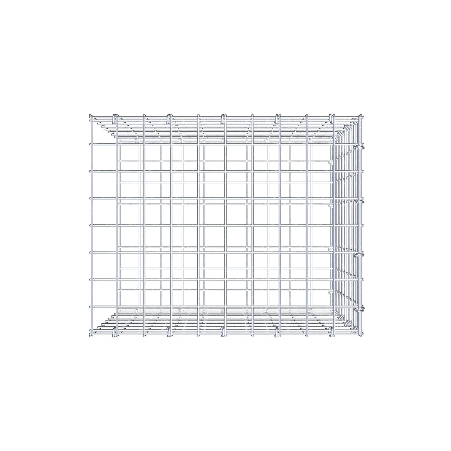 Pila adicional tipo 2 50 cm x 40 cm x 40 cm (L x A x P), malla 5 cm x 5 cm, anillo en C