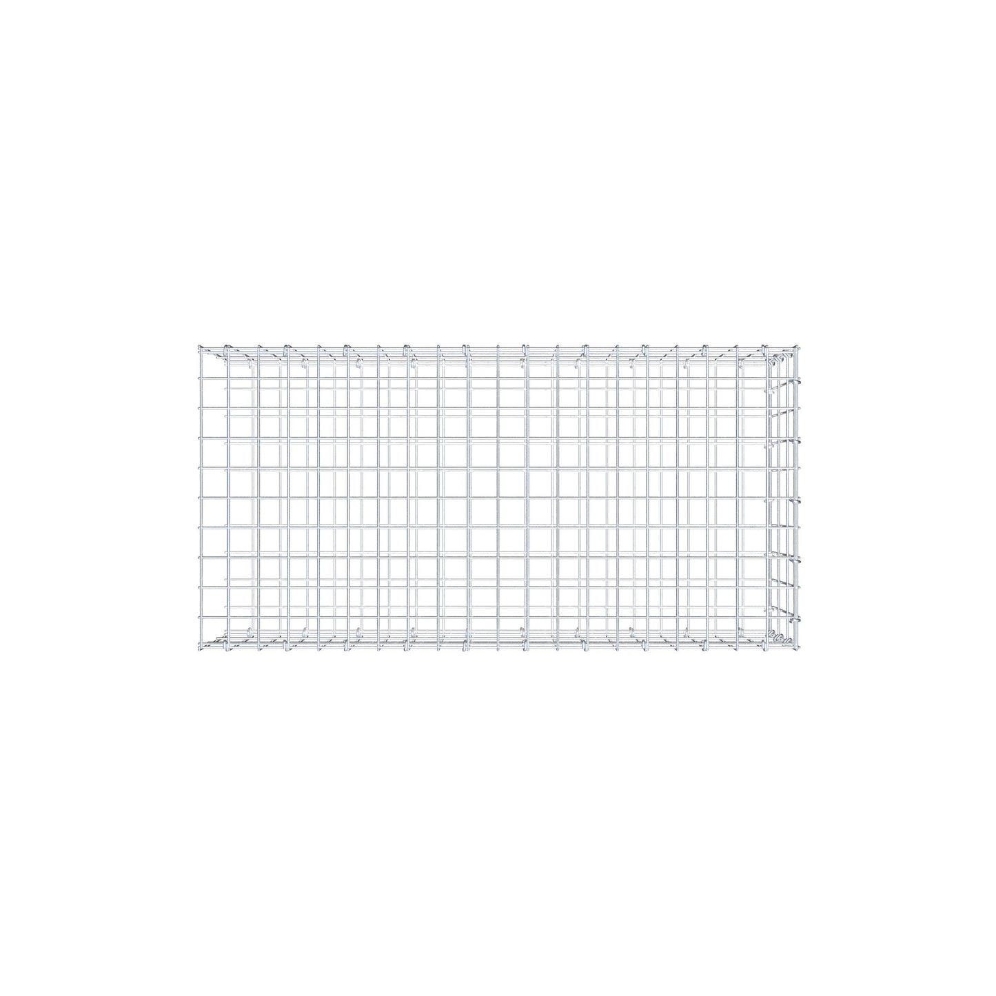 Gabião tipo 2 100 cm x 30 cm x 50 cm, malhagem 5 cm x 10 cm, anel C